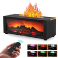 Flammen LED Licht Luftbefeuchter Aroma Diffuser Diffusor mit Timer Fernbedienung