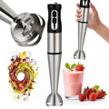 1200W Stabmixer Hand Blender Pürierstab Pürierer Püriergerät Mixer Silber