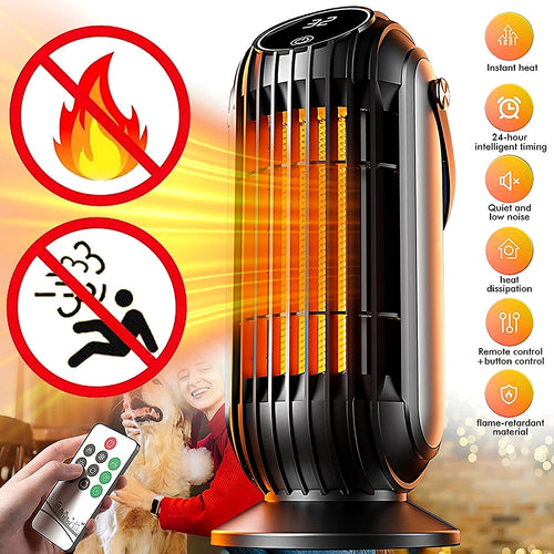 2500W Portable Electric Space Heater Small PTC Ceramic Heater Fan Quick Heating