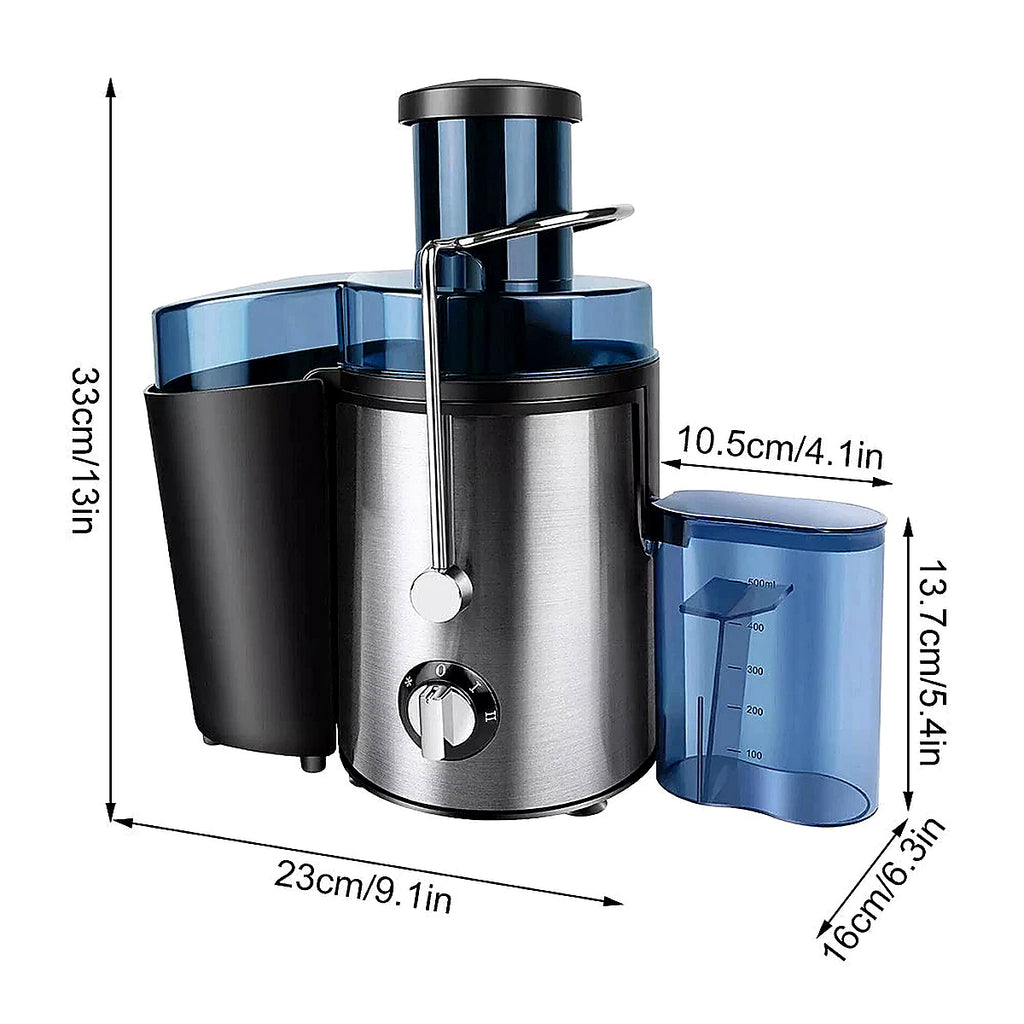 2000W Juicer Machine Whole Fruit Vegetable Large Juice Extractor Stainless Steel