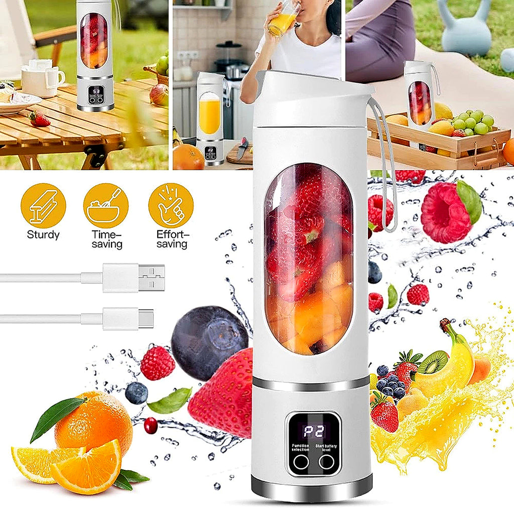 12 Klingen Mixer Smoothie Maker Standmixer Elektrischer Mini Saftmixer Tragbarer