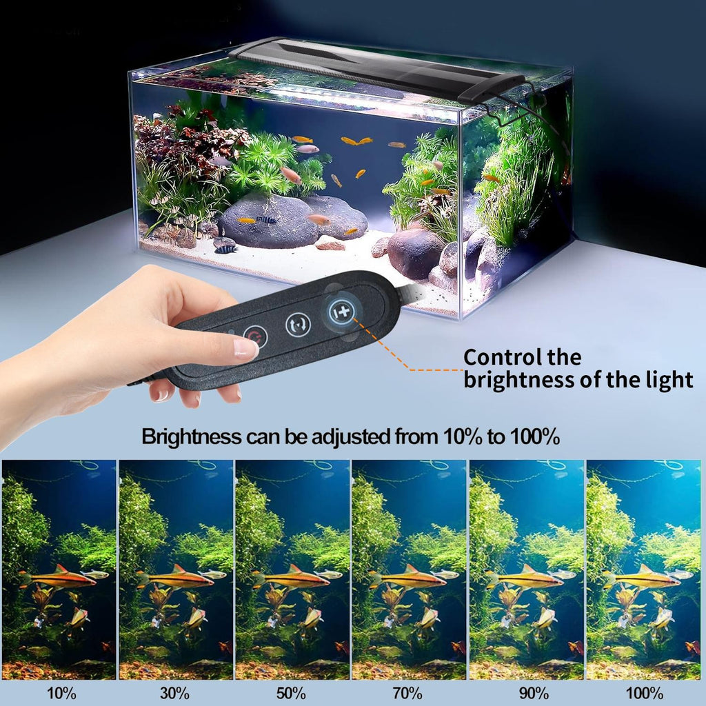 90-110CM  NEW Aquarium Fish Tank LED Light Over-Head Full Spectrum Plant Lighting Lamp UK
