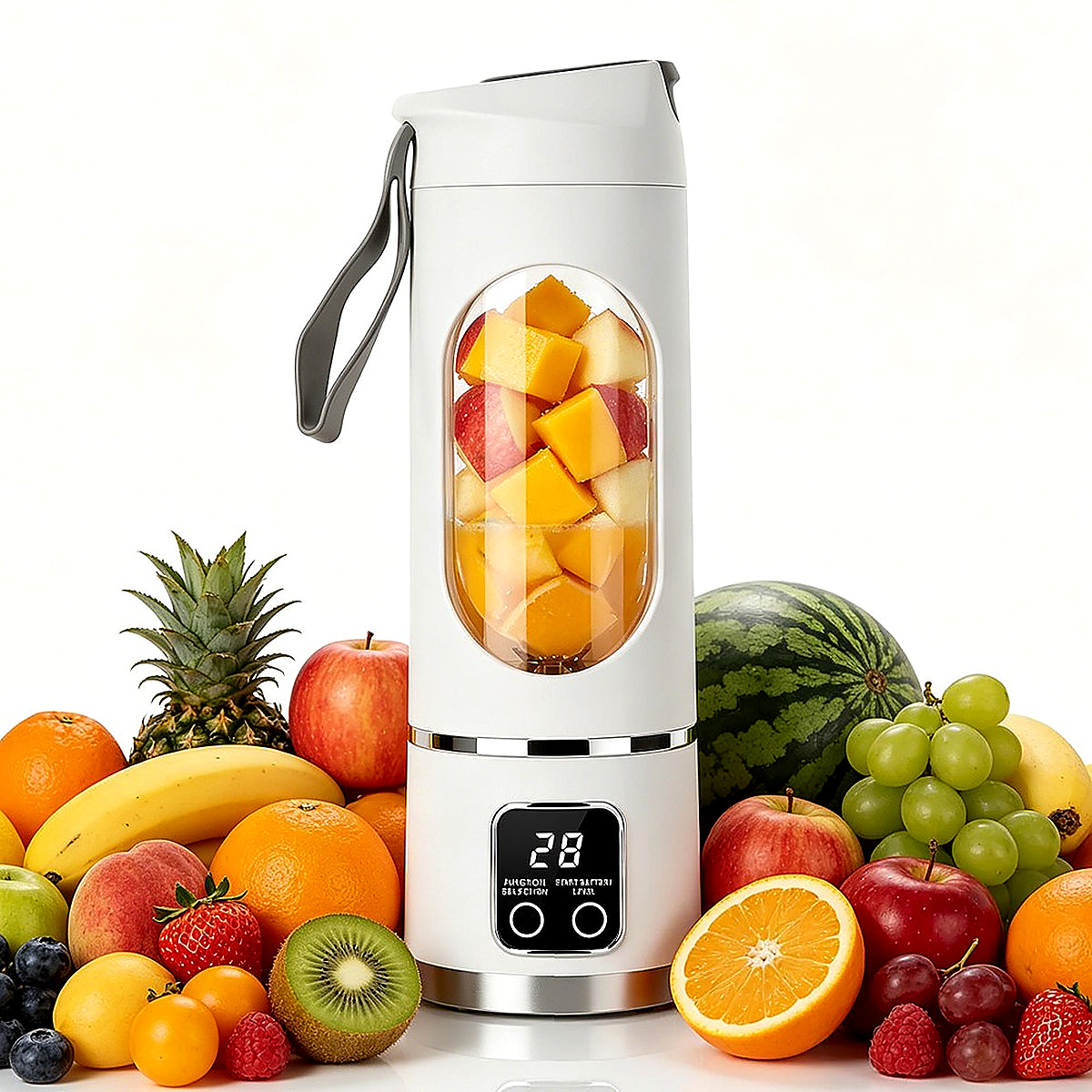 12 Klingen Mixer Smoothie Maker Standmixer Elektrischer Mini Saftmixer Tragbarer