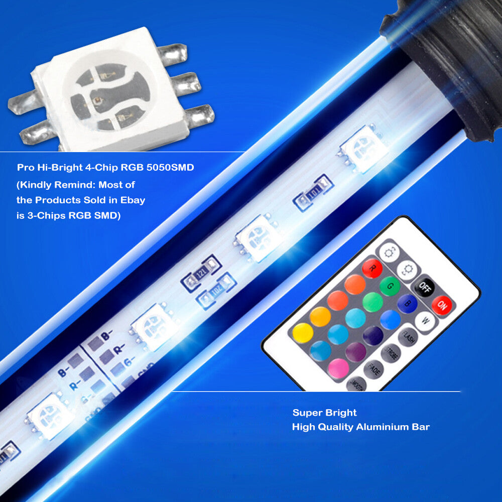 18 cm LED-Aquariumleuchte, 5050 RGB-Lichtleiste, tauchfähig, mit UK-Stecker