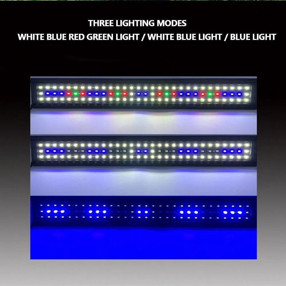 30-50 cm NEU Aquarium LED-Aufsatzleuchte Vollspektrum Pflanzenbeleuchtung UK - 358666013014