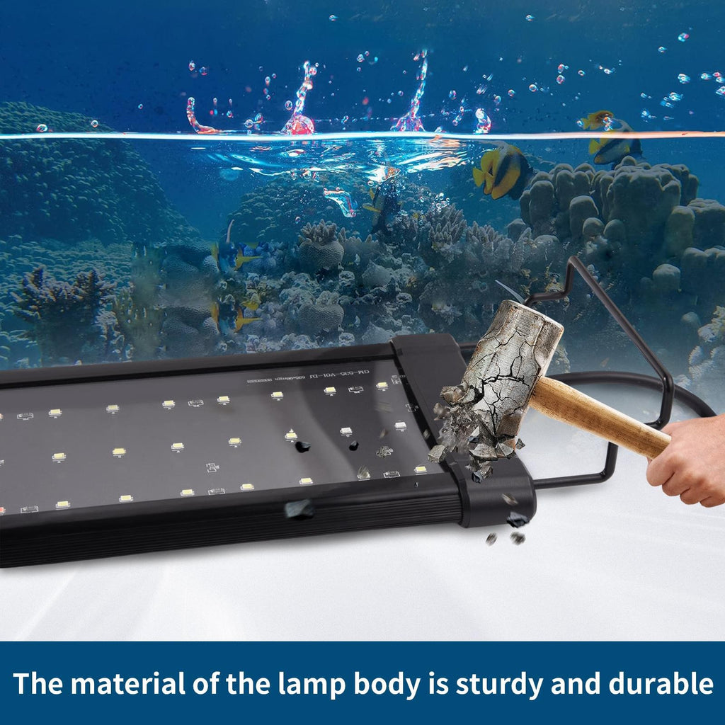 90-110CM  NEW Aquarium Fish Tank LED Light Over-Head Full Spectrum Plant Lighting Lamp UK