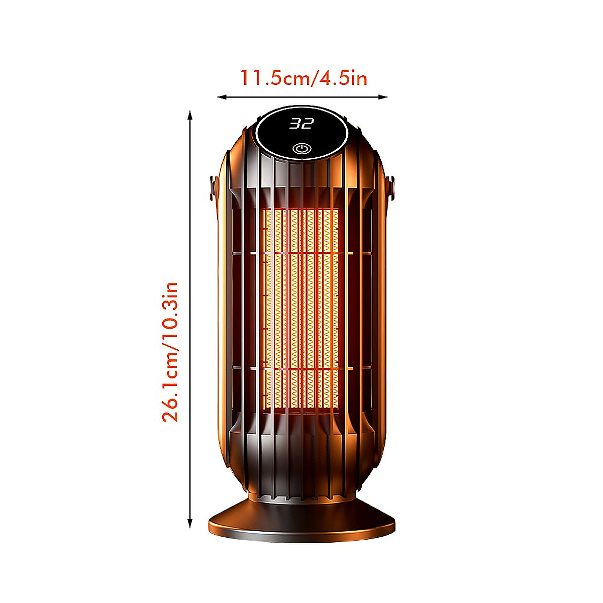 2500W Portable Electric Space Heater Small PTC Ceramic Heater Fan Quick Heating