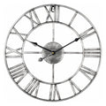 Large Skeleton Metal Roman Wall Clocks Big Numerals Giant Open Round Face