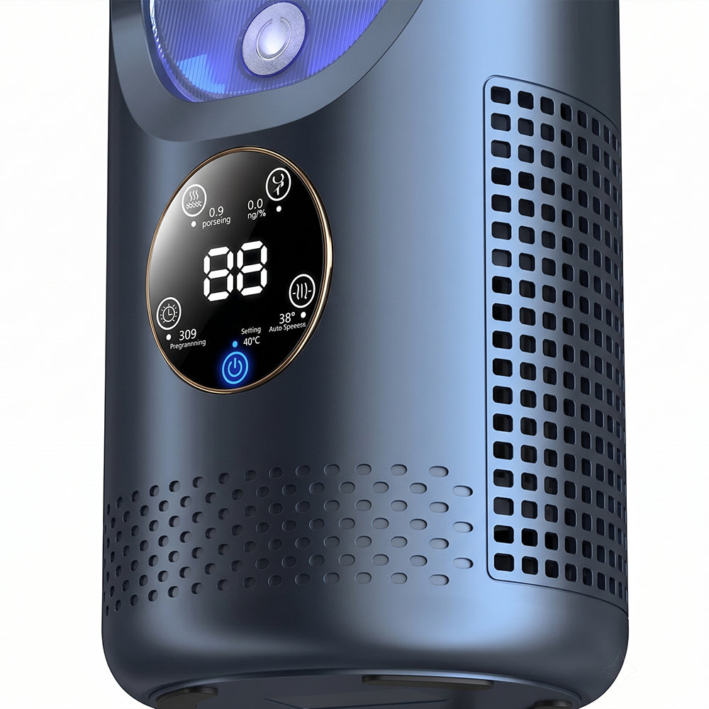 Portable Air 6 Speed Timer Air Conditioner Cooler Leafless Electric Fan UK