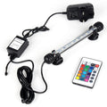 18CM Aquarium Fish Tank 5050 RGB LED Strip Lights Bar Lamp Submersible Lights UK Plug