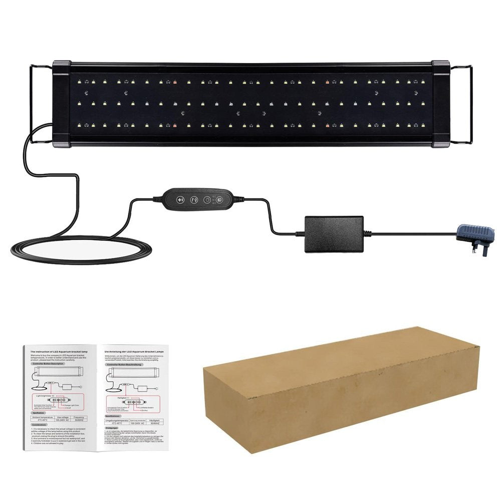 90-110CM  NEW Aquarium Fish Tank LED Light Over-Head Full Spectrum Plant Lighting Lamp UK