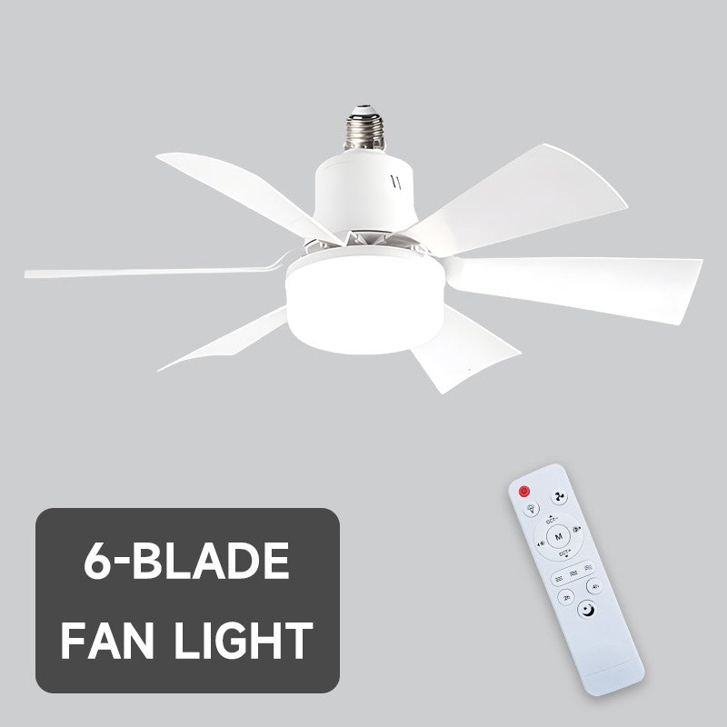 40W White LED Ceiling Fan Light ,Remote Control 3 Speeds, Dimmable B22, E27 Adapter UK