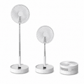 Kabelloser, teleskopierbarer und faltbarer Ventilator, USB-aufladbar und tragbar