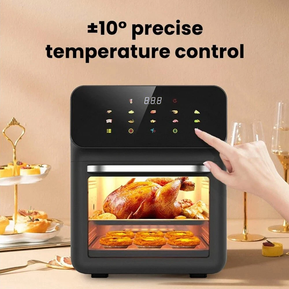 10L Heißluftfritteuse Küchenofen ölfrei fettarm gesundes Frittiergerät 1350W WEIHNACHTEN UK