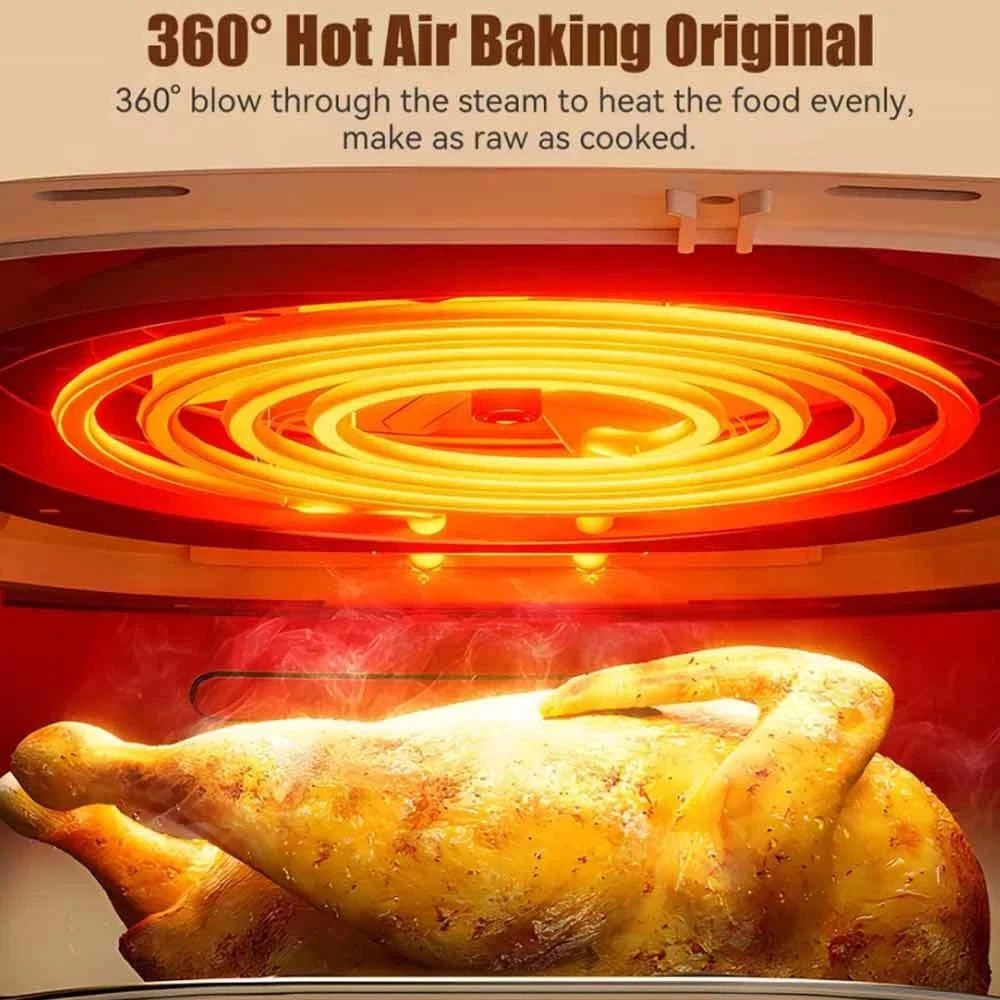 10L Heißluftfritteuse Küchenofen ölfrei fettarm gesundes Frittiergerät 1350W WEIHNACHTEN UK