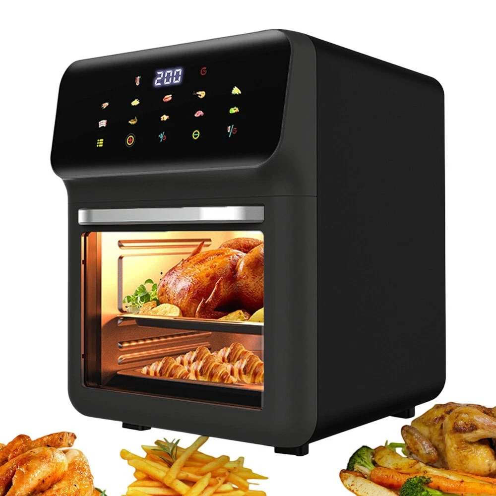 10L Heißluftfritteuse Küchenofen ölfrei fettarm gesundes Frittiergerät 1350W WEIHNACHTEN UK