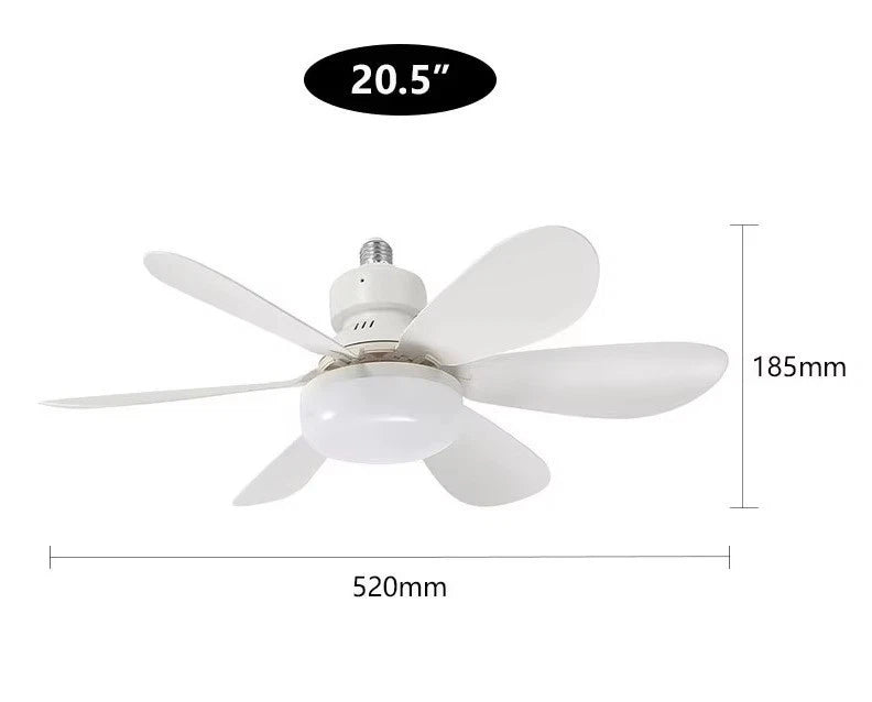 30/40W Moderner LED-Deckenventilator mit dimmbarem Licht E27 Schlafzimmer Wohnzimmer Ventilator