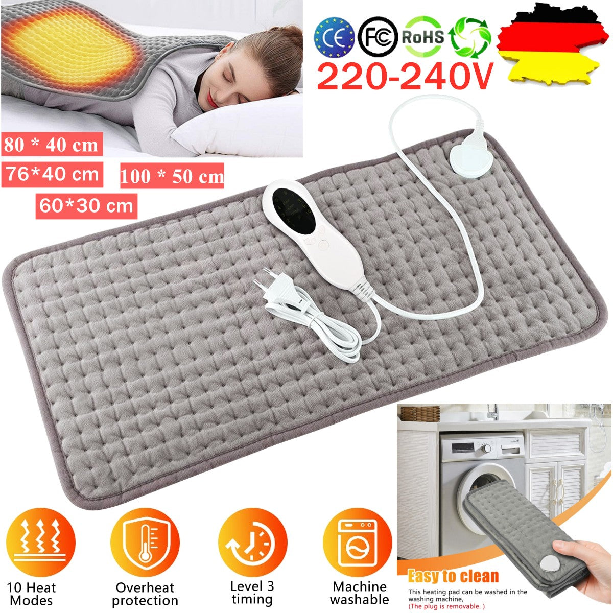 ~Heating Pad Heat Pad Electric Infrared for Shoulders Back Neck Bringer~