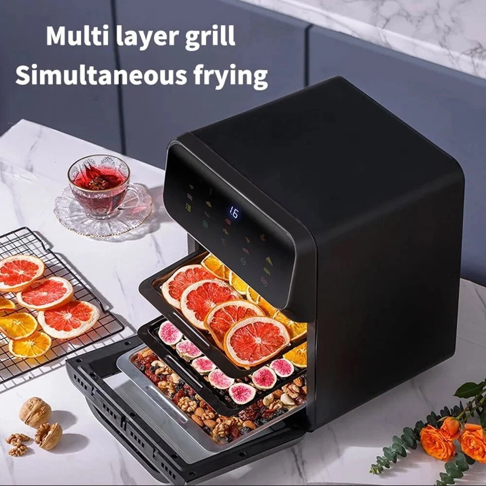 10L Heißluftfritteuse Küchenofen ölfrei fettarm gesundes Frittiergerät 1350W WEIHNACHTEN UK