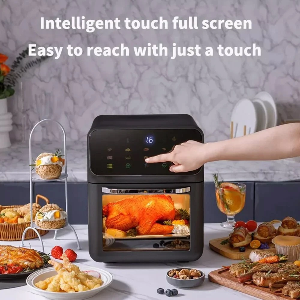 10L Heißluftfritteuse Küchenofen ölfrei fettarm gesundes Frittiergerät 1350W WEIHNACHTEN UK