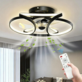 LED-Deckenventilatoren mit Licht, Fernbedienung, Smart-Ventilatorleuchte, 6-stufiger Deckenventilator mit Lampe
