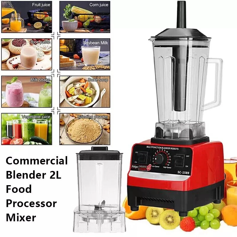 Standmixer Kunststoffkrug Küchenmixer Smoothie-Maker Entsafter Eiscrusher UK